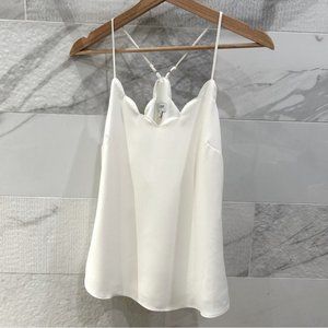3/$50 - J. Crew Cream Scalloped Cami Top